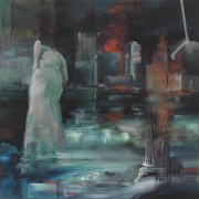 Tragedy of Desire, 2025, oil on linen, 40cm x 40cm