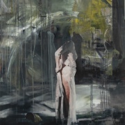 The Tipping Point, 2024, oil on canvas, 155cm x 120cm
