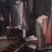 The Clue 2022 oil on canvas100cm x 120cm