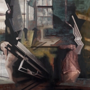 The Uncertain Territory Between Self and Other, Oil on canvas, 100cm x120cm