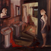 Between Actuality and Possibility, 2017, oil on linen, 40x40cm