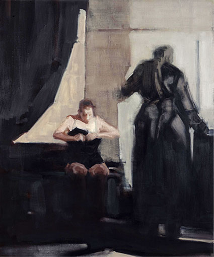 Unspoken Moment , 2010, oil on canvas, 1.2m x 1m